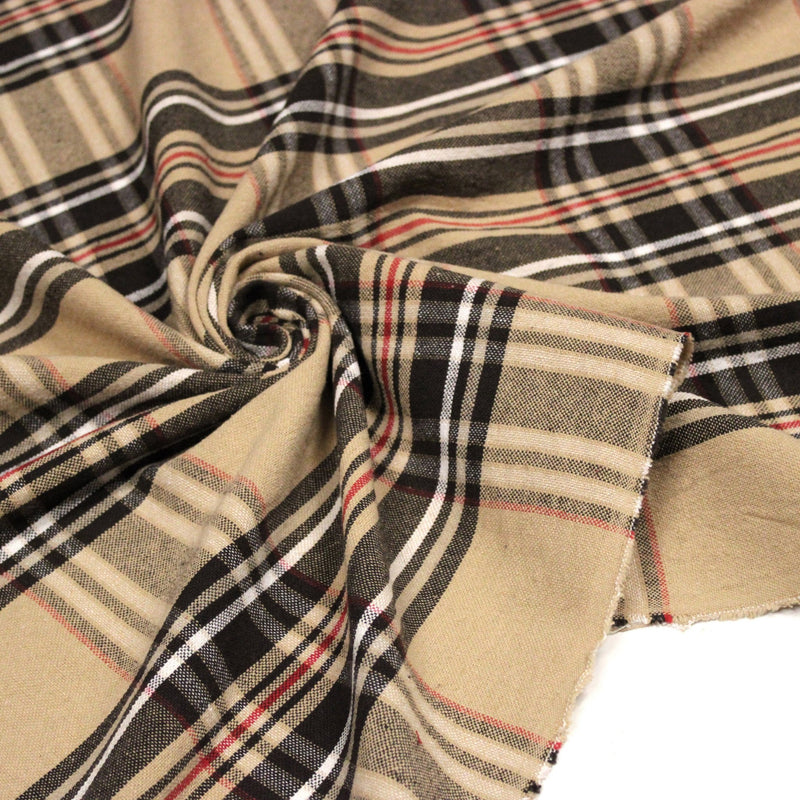 Tissu coton TARTAN EPAIS 100% COTON : 4 couleurs disponibles ! De magnifiques tartans pour vous - TissusPapi.com