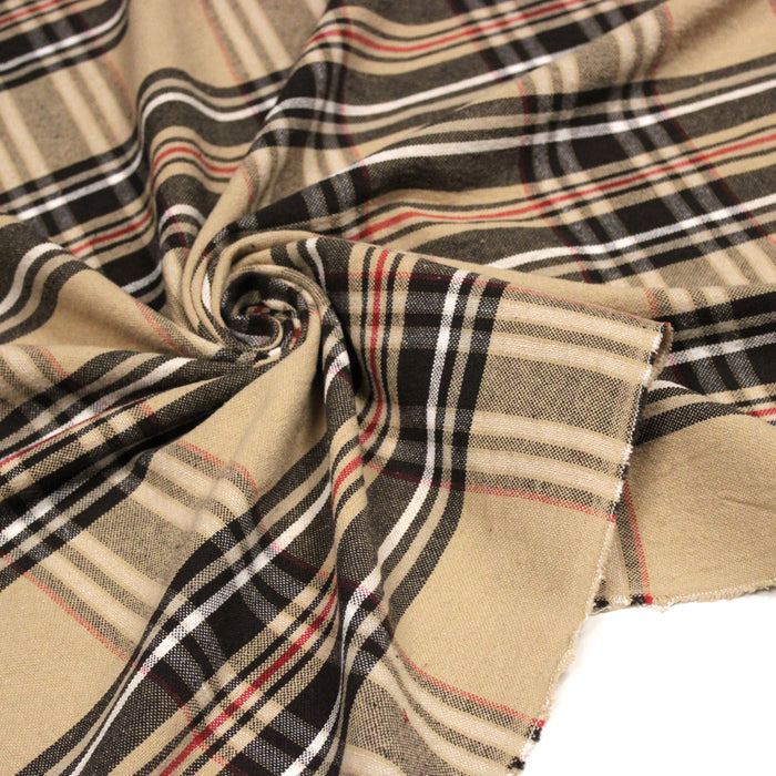 Tissu coton TARTAN EPAIS 100% COTON : 4 couleurs disponibles ! De magnifiques tartans pour vous