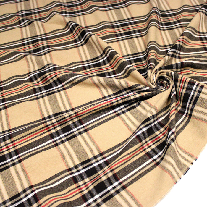 Tissu coton TARTAN EPAIS 100% COTON : 4 couleurs disponibles ! De magnifiques tartans pour vous