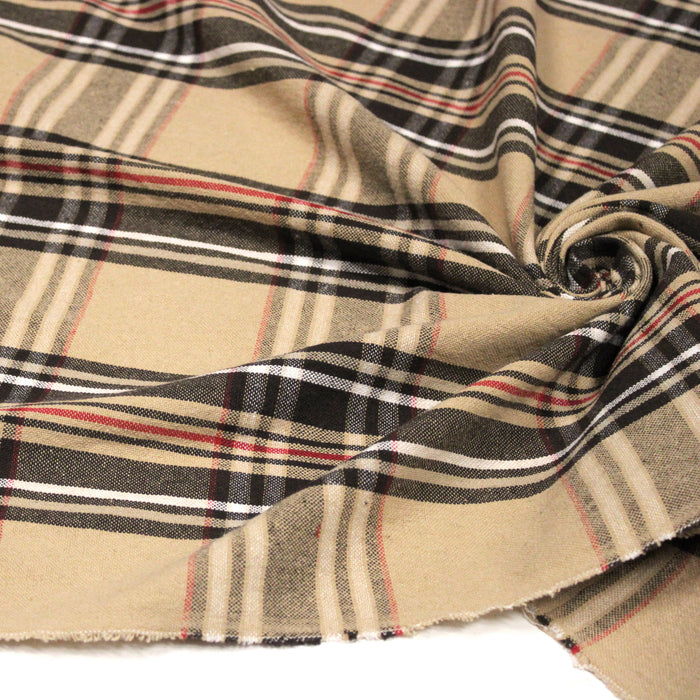 Tissu coton TARTAN EPAIS 100% COTON : 4 couleurs disponibles ! De magnifiques tartans pour vous