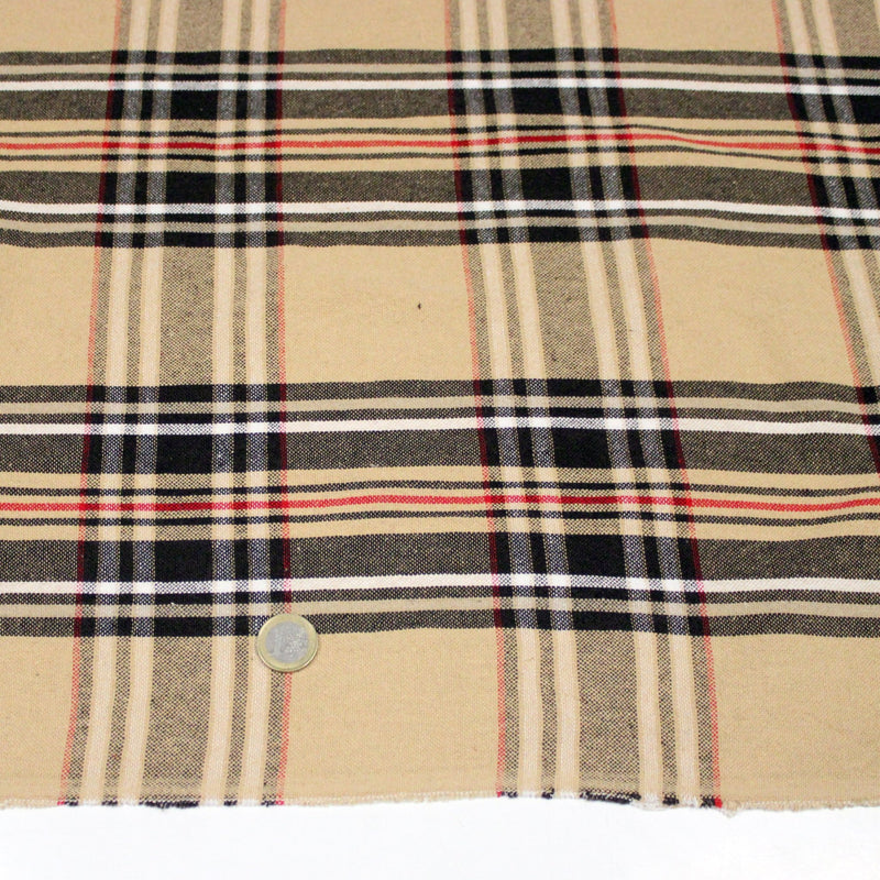 Tissu coton TARTAN EPAIS 100% COTON : 4 couleurs disponibles ! De magnifiques tartans pour vous - TissusPapi.com