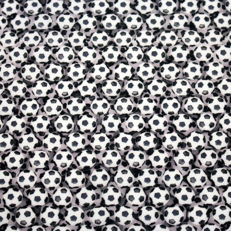Tissu cotonnade enfant – Les ballons de foot - TissusPapi.com