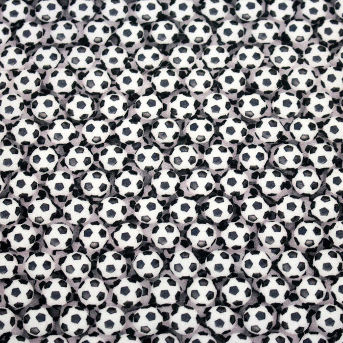 Tissu cotonnade enfant – Les ballons de foot - TissusPapi.com