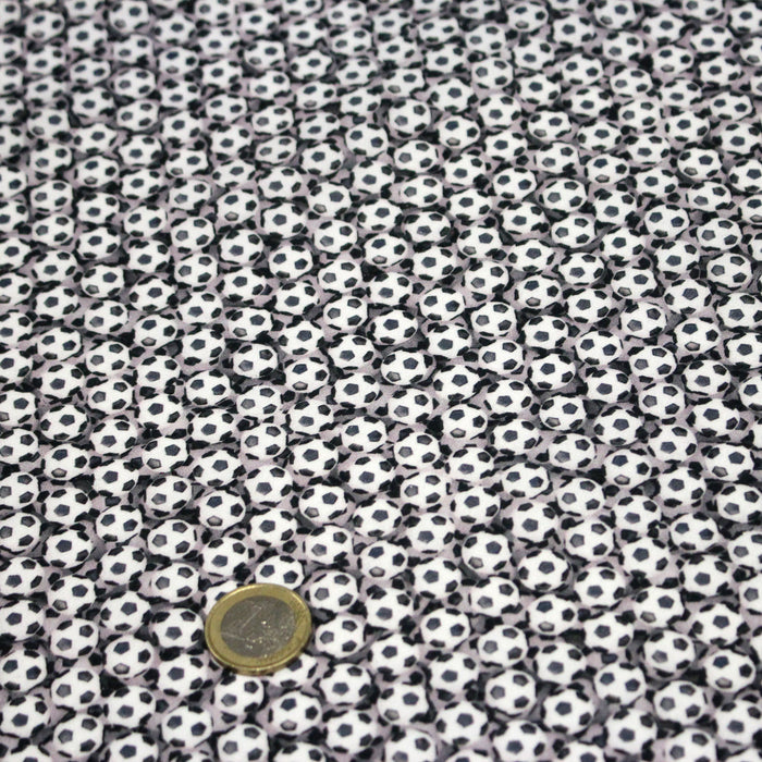 Tissu cotonnade enfant – Les ballons de foot - TissusPapi.com