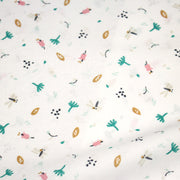 Tissu cotonnade enfant, la libellule et les fleurs - OEKO - TEX STANDARD 100 - TissusPapi.com