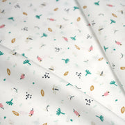 Tissu cotonnade enfant, la libellule et les fleurs - OEKO - TEX STANDARD 100 - TissusPapi.com