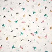 Tissu cotonnade enfant, la libellule et les fleurs - OEKO - TEX STANDARD 100 - TissusPapi.com