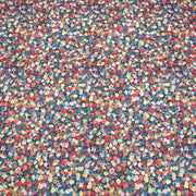 Tissu cotonnade fleurie ZELIE, fines fleurs & fond bleu ou blanc - OEKO - TEX - TissusPapi.com