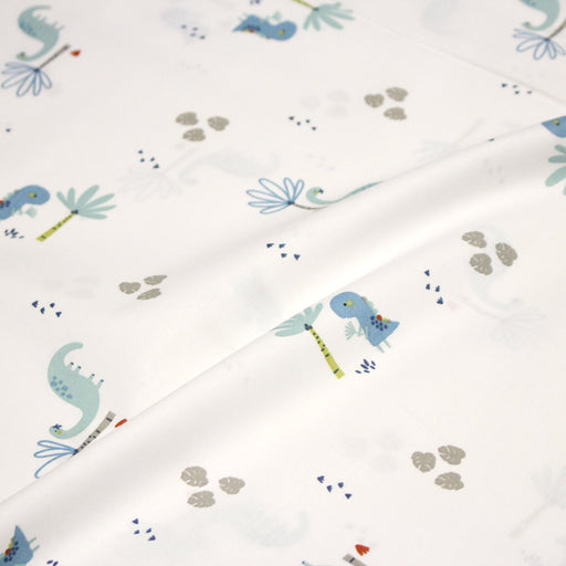 Tissu cotonnade enfant, constellation blanche, lune et étoiles fond vert clair - OEKO - TEX STANDARD 100 (Copie) - TissusPapi.com