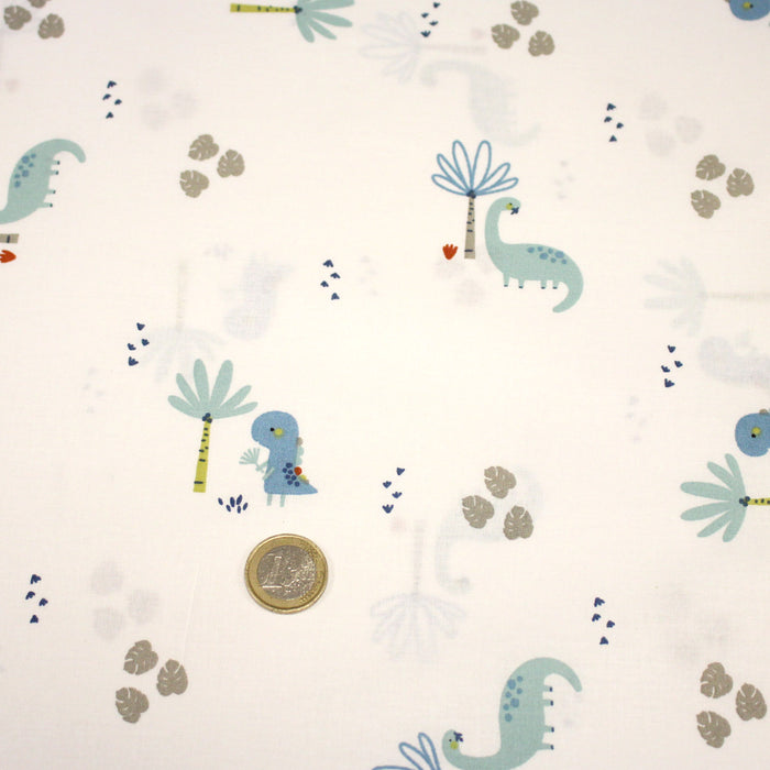 Tissu cotonnade enfant, constellation blanche, lune et étoiles fond vert clair - OEKO - TEX STANDARD 100 (Copie) - TissusPapi.com
