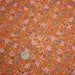 Tissu cotonnade fleuri corail aux fines fleurs roses, ocres et parme - OEKO - TEX STANDARD 100 - TissusPapi.com