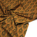 Tissu coton fin imprimé INDIENNES, ocre et motif Kalahari paisley vert - STANDARD 100 OEKO - TEX - TissusPapi.com