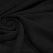 Tissu velours de laine noir uni - Fabrication italienne - TissusPapi.com