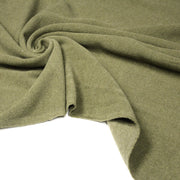 Tissu lainage vert kaki uni - Fabrication italienne - TissusPapi.com