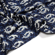 Tissu coton fin imprimé INDIENNES, motif traditionnel bleu & blanc BOOTA - STANDARD 100 OEKO - TEX - TissusPapi.com