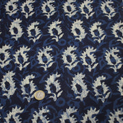 Tissu coton fin imprimé INDIENNES, motif traditionnel bleu & blanc BOOTA - STANDARD 100 OEKO - TEX - TissusPapi.com