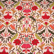 Tissu cotonnade fleuri typique ART NOUVEAU, tons corail, roses et verts - OEKO - TEX STANDARD 100 - TissusPapi.com