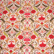 Tissu cotonnade fleuri typique ART NOUVEAU, tons corail, roses et verts - OEKO - TEX STANDARD 100 - TissusPapi.com
