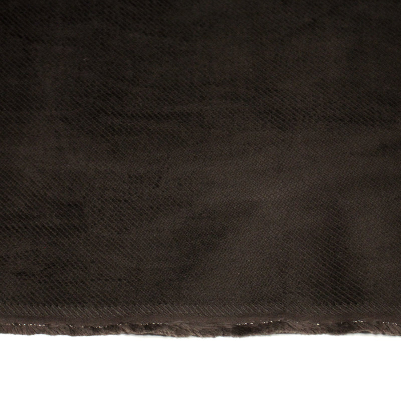 Tissu velours côtelés élasthanne marron chocolat, rayures diagonales - TissusPapi.com