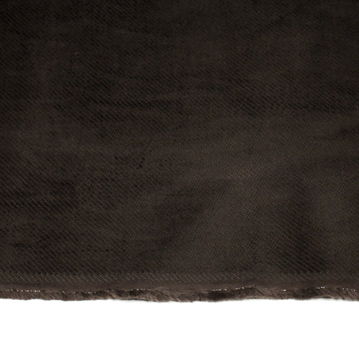 Tissu velours côtelés élasthanne marron chocolat, rayures diagonales - TissusPapi.com