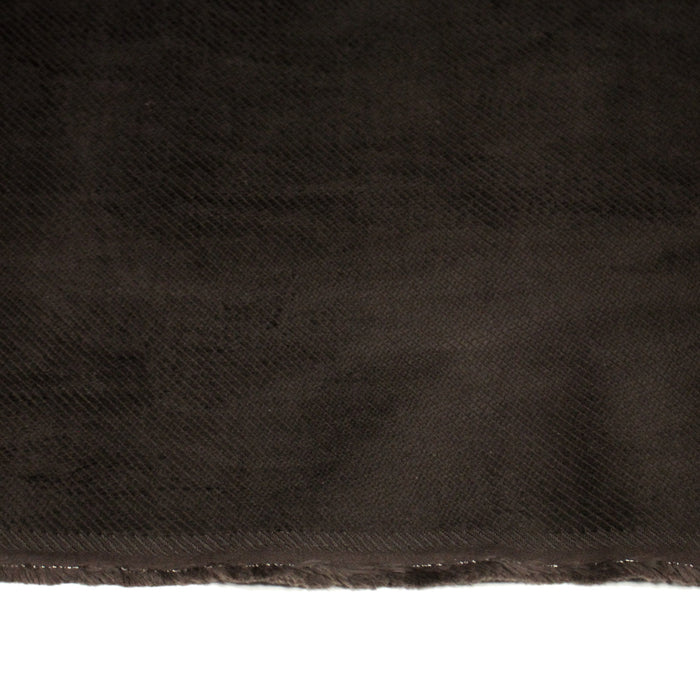 Tissu velours côtelés élasthanne marron chocolat, rayures diagonales - TissusPapi.com