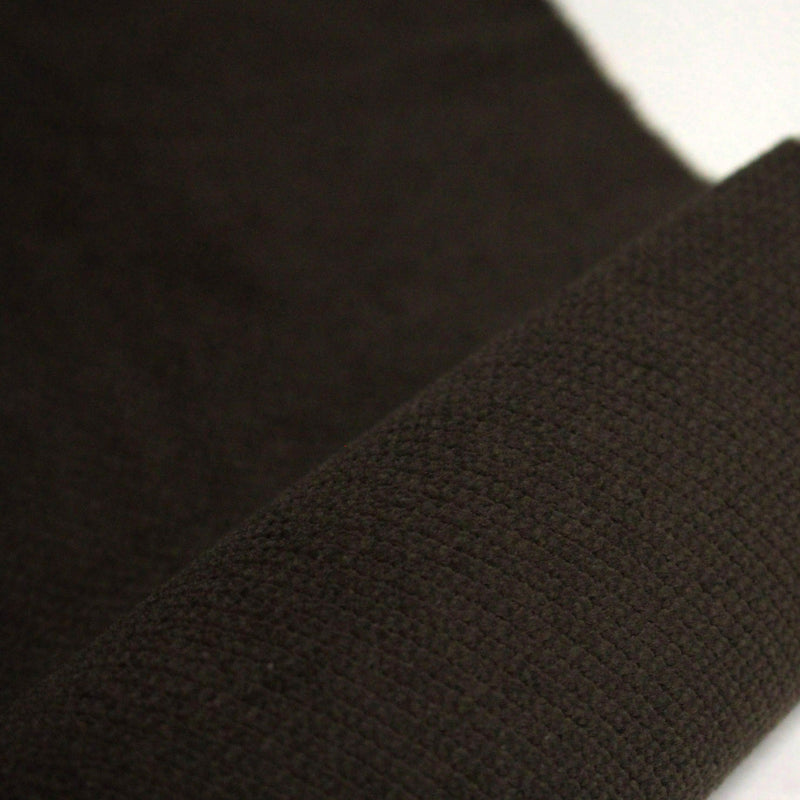 Tissu velours côtelés élasthanne marron chocolat, rayures diagonales - TissusPapi.com