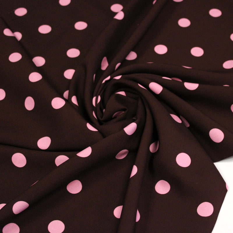Tissu Viscose fluide à pois : nombreuses couleurs – STANDARD 100 OEKO-TEX - TissusPapi.com