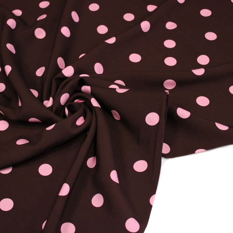 Tissu Viscose fluide à pois : nombreuses couleurs – STANDARD 100 OEKO-TEX - TissusPapi.com