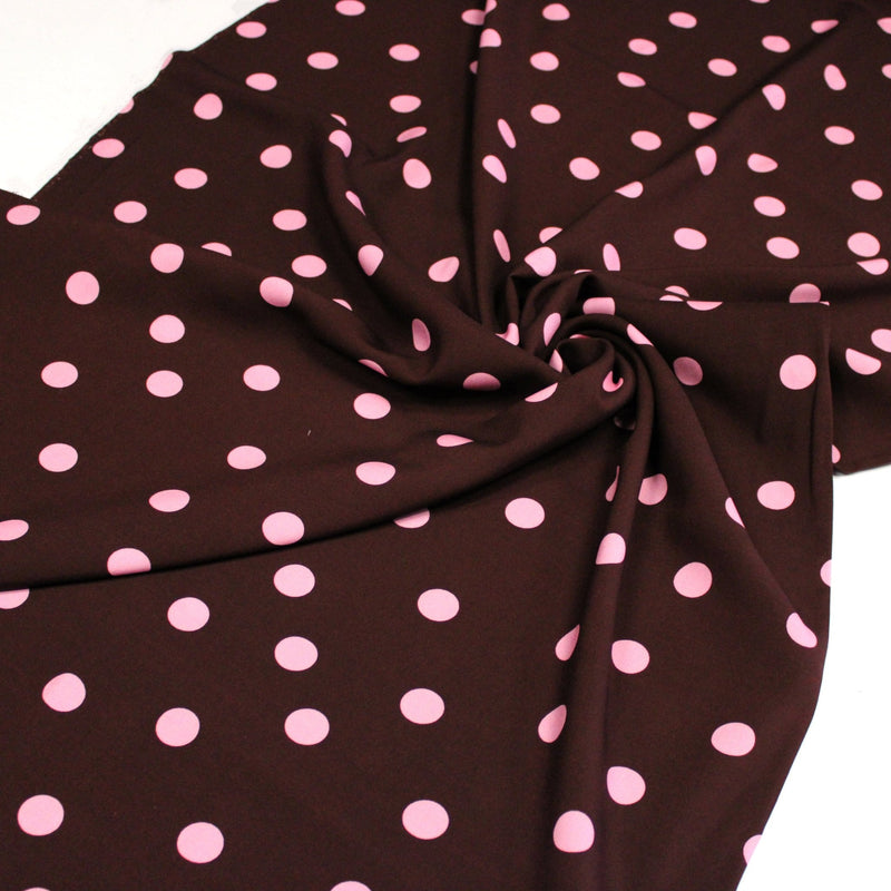 Tissu Viscose fluide à pois : nombreuses couleurs – STANDARD 100 OEKO-TEX - TissusPapi.com