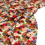 Tissu Viscose fluide BOUQUET CHAMPÊTRE fleurs multicolore – STANDARD 100 OEKO-TEX - TissusPapi.com