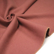 Tissu lainage vieux rose aux fines rayures - Fabrication française - TissusPapi.com