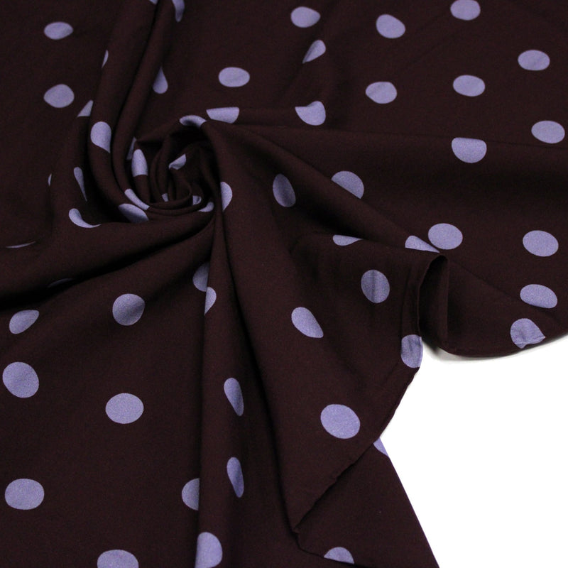 Tissu Viscose fluide à pois : nombreuses couleurs – STANDARD 100 OEKO-TEX - TissusPapi.com