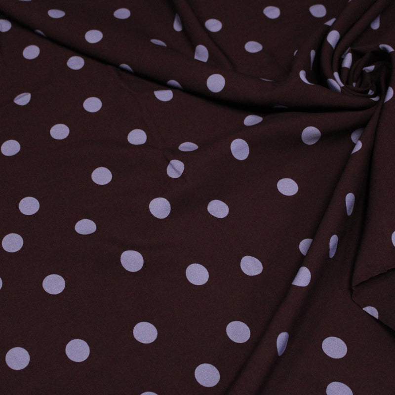 Tissu Viscose fluide à pois : nombreuses couleurs – STANDARD 100 OEKO-TEX - TissusPapi.com