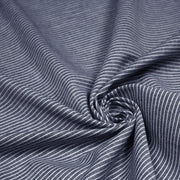 Tissu Chambray coton rayé : 4 couleurs dispo ! Marine, ciel, gris, noir - TissusPapi.com