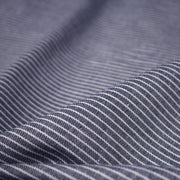 Tissu Chambray coton rayé : 4 couleurs dispo ! Marine, ciel, gris, noir - TissusPapi.com