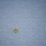 Tissu Chambray coton rayé : 4 couleurs dispo ! Marine, ciel, gris, noir - TissusPapi.com
