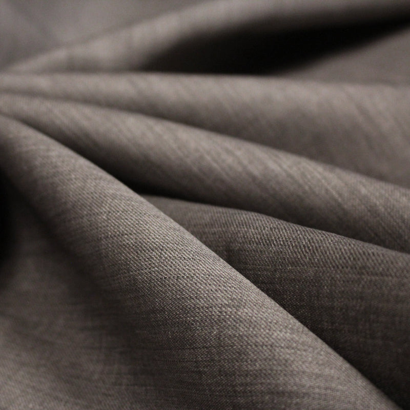 Tissu lin couleur naturel taupe - TissusPapi.com