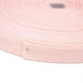 Ruban sergé de coton rose chair 15mm - Galette de 50 mètres - Fabrication française - TissusPapi.com