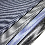 Tissu Chambray coton rayé : 4 couleurs dispo ! Marine, ciel, gris, noir - TissusPapi.com