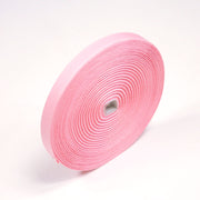 Ruban sergé de coton rose pâle 15mm - Galette de 50 mètres - Fabrication française - TissusPapi.com