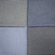 Tissu Chambray coton rayé : 4 couleurs dispo ! Marine, ciel, gris, noir - TissusPapi.com