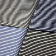 Tissu Chambray coton rayé : 4 couleurs dispo ! Marine, ciel, gris, noir - TissusPapi.com