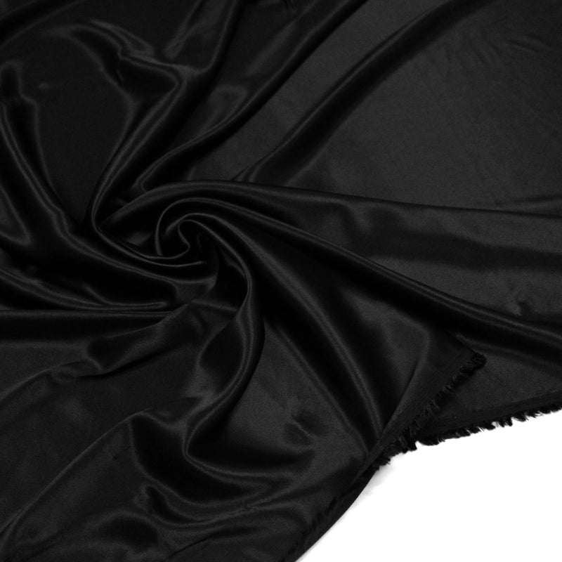 Tissu Viscose fluide : recto satiné et envers crêpe - Fabrication française