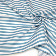 Tissu cotonnade rayée 1cm : trois couleurs au choix : Bleu / Vert sauge / Ocre - STANDARD 100 OEKO-TEX - TissusPapi.com