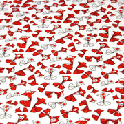 Tissu cotonnade motif japonais poissons koï origami rouge - OEKO - TEX - TissusPapi.com