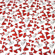 Tissu cotonnade motif japonais poissons koï origami rouge - OEKO - TEX - TissusPapi.com