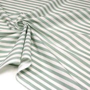 Tissu cotonnade rayée 1cm : trois couleurs au choix : Bleu / Vert sauge / Ocre - STANDARD 100 OEKO-TEX - TissusPapi.com