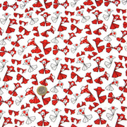 Tissu cotonnade motif japonais poissons koï origami rouge - OEKO - TEX - TissusPapi.com