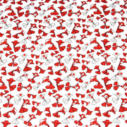 Tissu cotonnade motif japonais poissons koï origami rouge - OEKO - TEX - TissusPapi.com