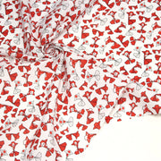 Tissu cotonnade motif japonais poissons koï origami rouge - OEKO - TEX - TissusPapi.com